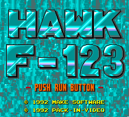 Hawk F-123 Title Screen